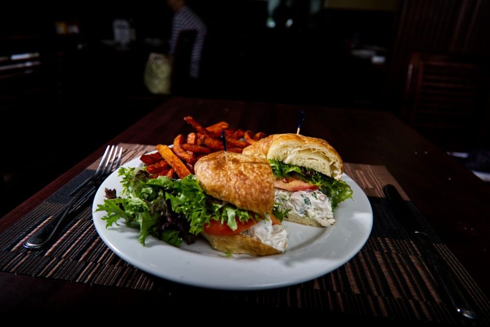 Chicken salad croissant