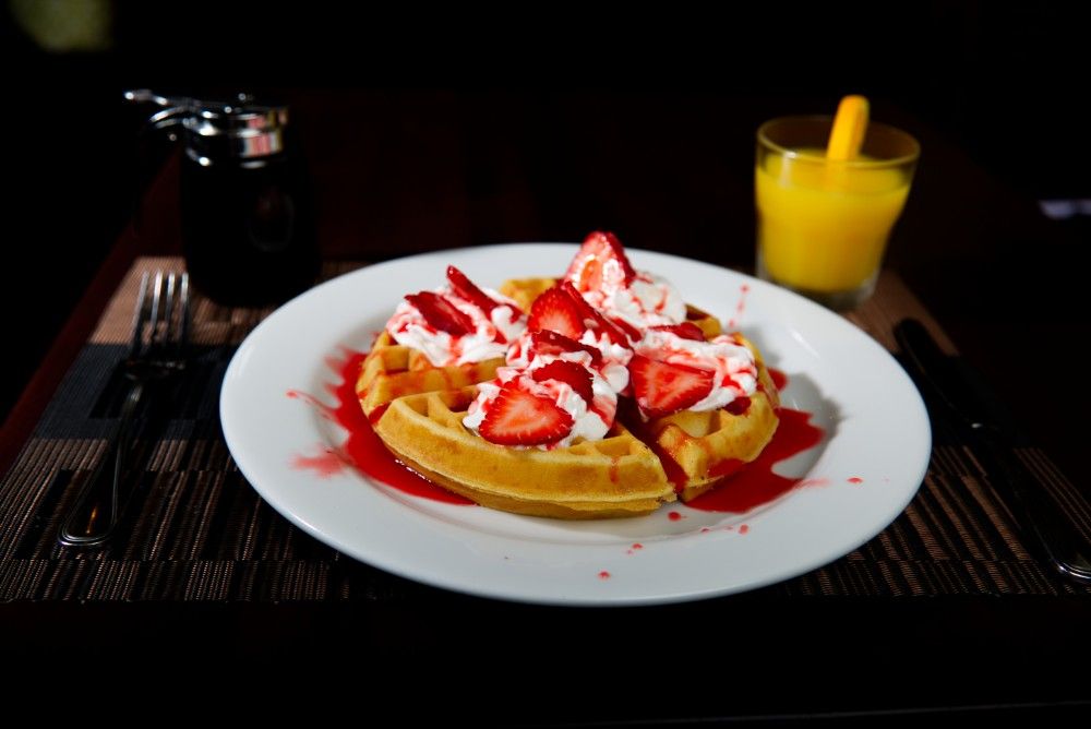 Strawberry waffle