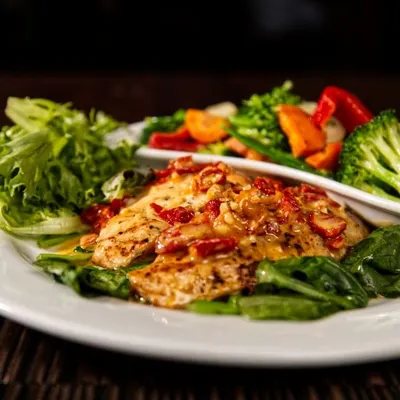 SALMON WITH TOMATO CITRUS SAUCE