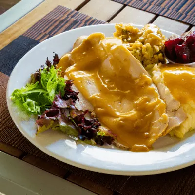 SLOW ROASTED TURKEY DINNER