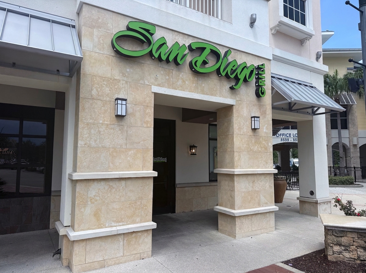San Diego Grill storefront at The Pavilion at Port Orange